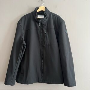 Calvin Klein Men's Infinite Stretch Soft Shell Jacket Fleece Lined Black XXL